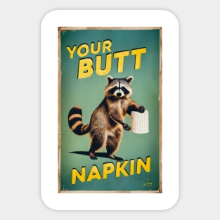 Your Butt Napkin Sticker